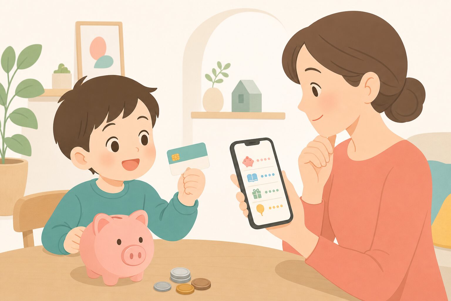 子どものお小遣いをキャッシュレスで管理する方法2026|money ring・かぞくのおさいふ・PayPayを比較 のイメージ