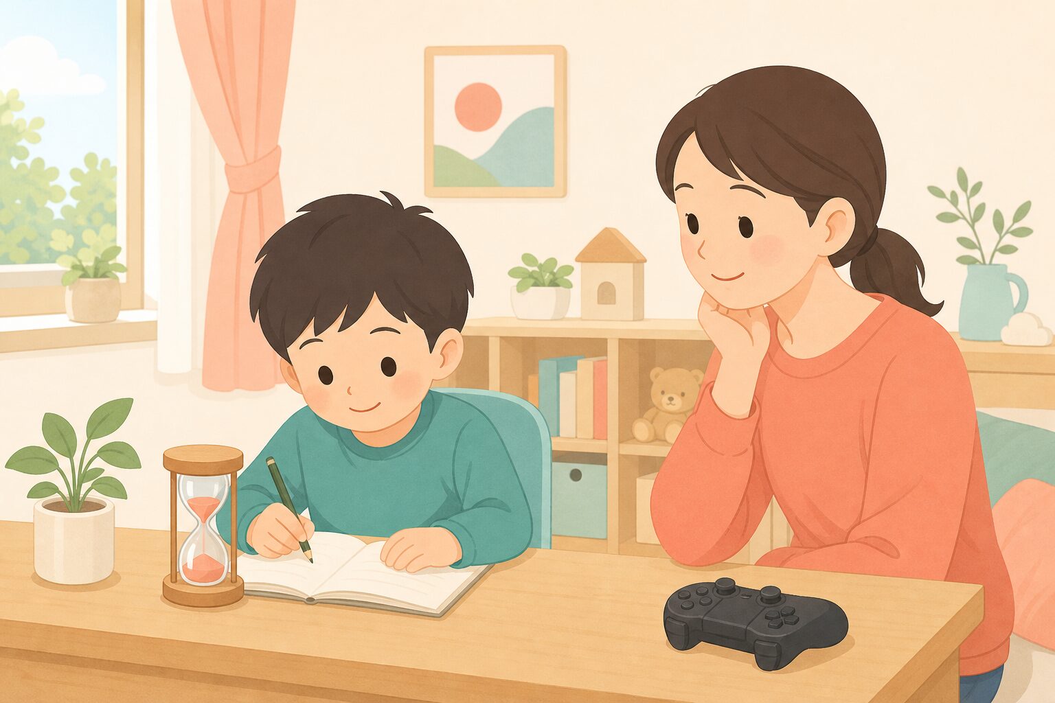 小学生のゲーム時間管理、叱るより仕組みで解決！ペアレンタルコントロール設定の完全ガイド のイメージ